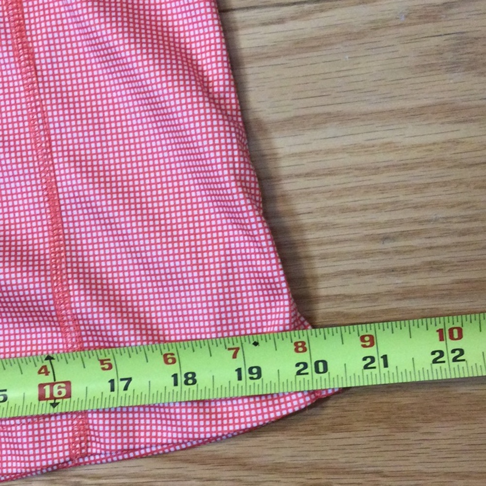 L PGA Tour peach checked sleeveless activity top - Picture 12 of 14